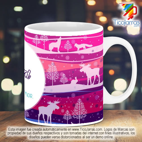 Diseños Personalizadas Taza Navideña