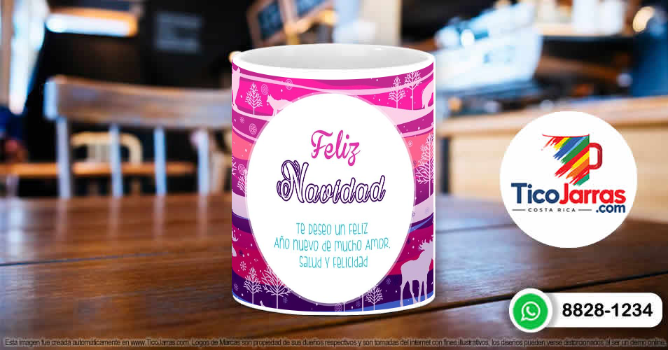 Taza Navideña - TicoJarras
