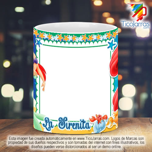 Tazas Personalizadas La Sirenita