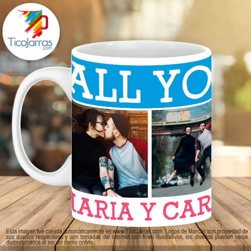 Jarras Personalizadas All you need is love