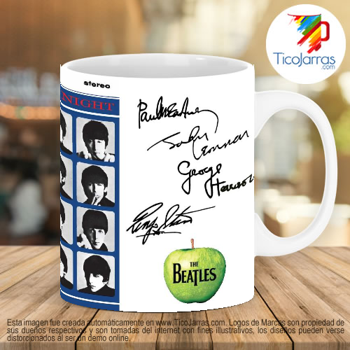 Tazas Personalizadas en Costa Rica Jarra Personalizada The Beatles A hard days night
