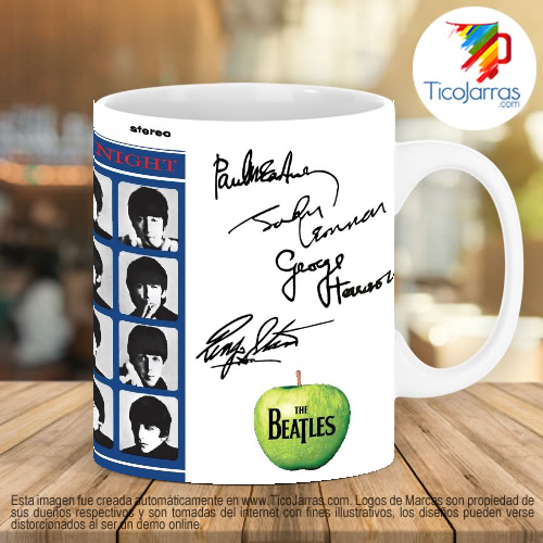 Diseños Personalizadas Jarra Personalizada The Beatles A hard days night