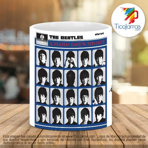 Tazas Personalizadas Jarra Personalizada The Beatles A hard days night