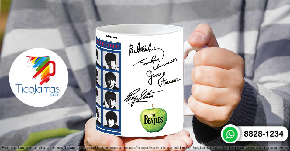 Tazas Personalizadas en Costa Rica Jarra Personalizada The Beatles A hard days night