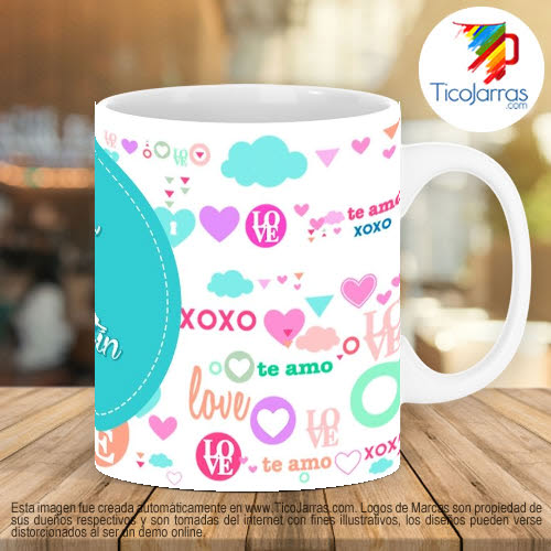 Tazas Personalizadas en Costa Rica Feliz Día de San Valentín