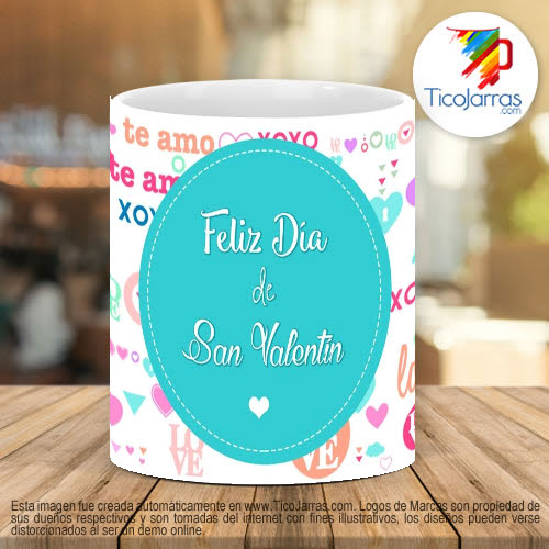 Tazas Personalizadas Feliz Día de San Valentín