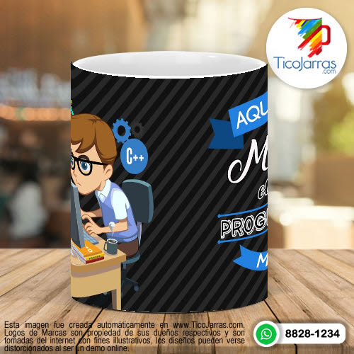 Tazas Personalizadas Aquí Toma el Mejor Programador