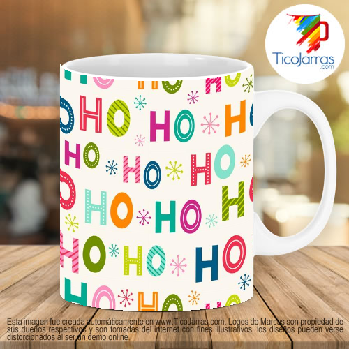 Tazas Personalizadas en Costa Rica Taza con fondo Navideño