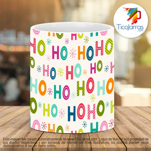 Tazas Personalizadas Taza con fondo Navideño