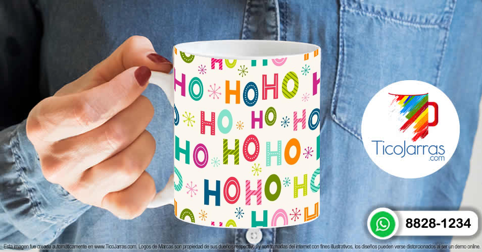 Artículos Personalizados Taza con fondo Navideño