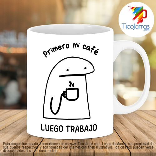 Diseños Personalizadas Flork - Primero el café luego trabajo