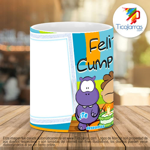 Tazas Personalizadas Feliz Cumpleaños niños