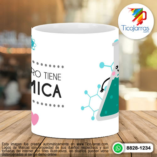 Tazas Personalizadas Lo nuestro tiene Química