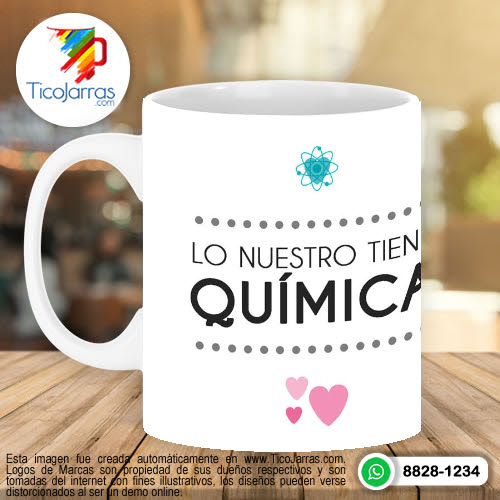 Jarras Personalizadas Lo nuestro tiene Química