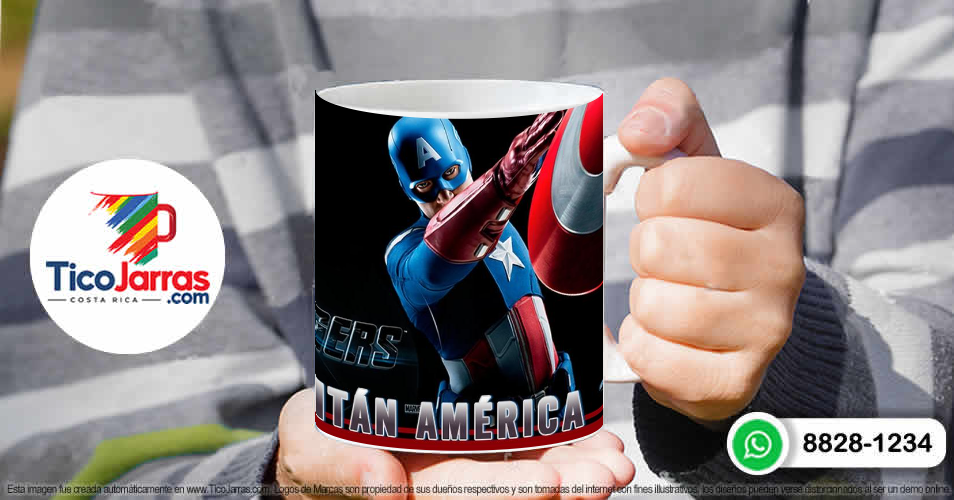 Jarra Capitán America Personalizada - imagen 4