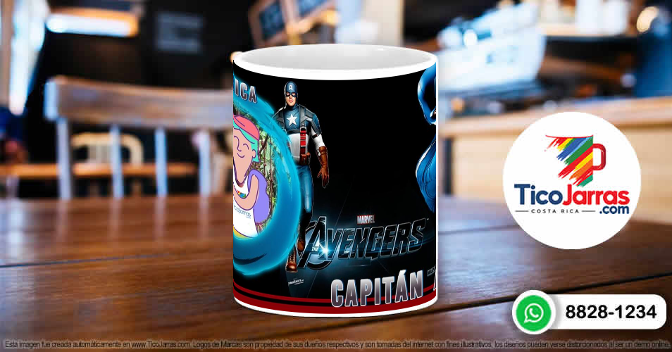 Jarra Capitán America Personalizada - imagen 5