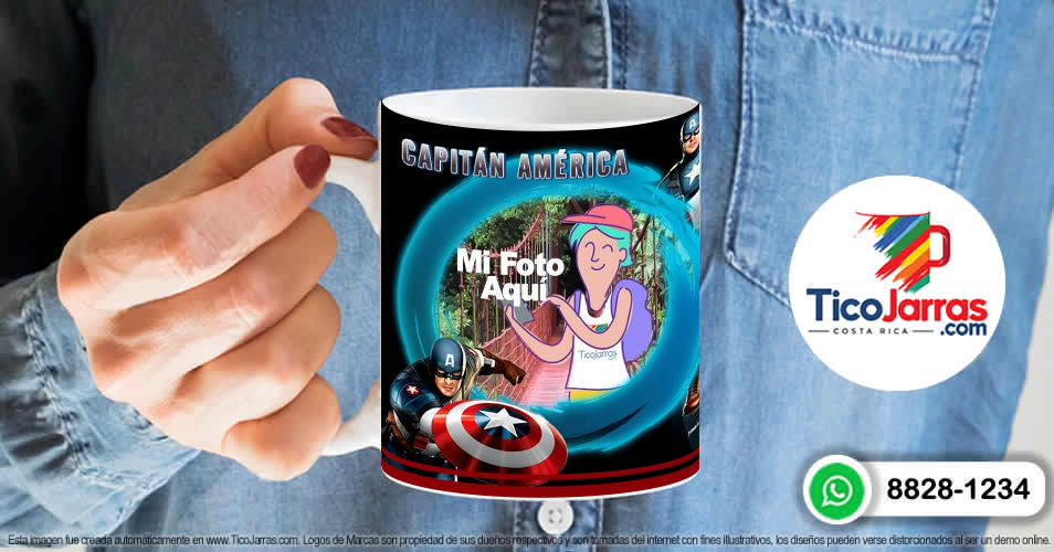 Jarra Capitán America Personalizada - imagen 6