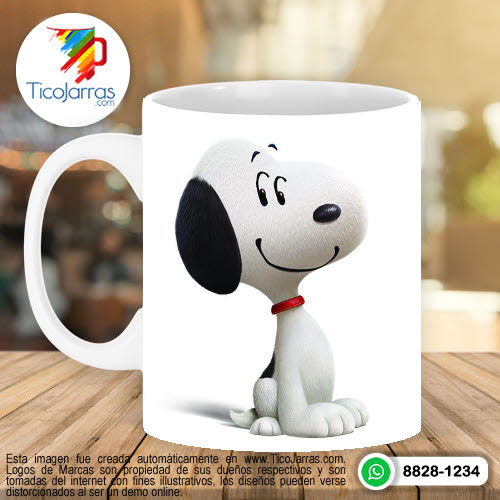 Jarras Personalizadas Snoopy real