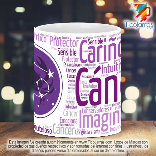 Tazas Personalizadas en Costa Rica Signo del Zodiaco Cáncer