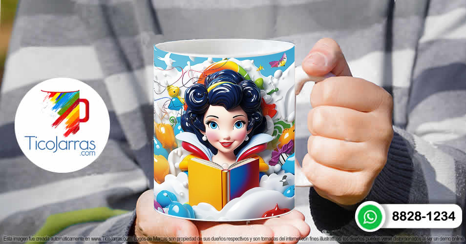 Tazas Personalizadas en Costa Rica Blanca Nieves 3D