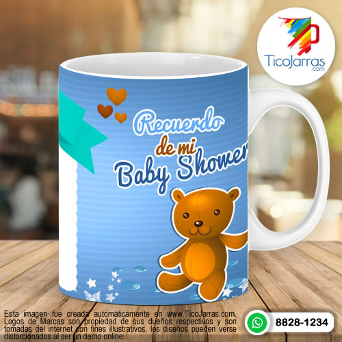 Tazas Personalizadas en Costa Rica Recuerdo Baby Shower, con foto personalizada