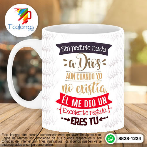 Jarras Personalizadas Feliz Día del Padre