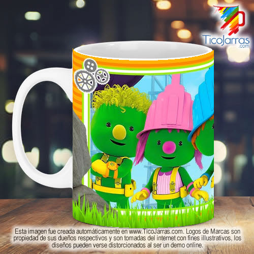 Jarras Personalizadas Doozers Taza Diseños Infantiles 