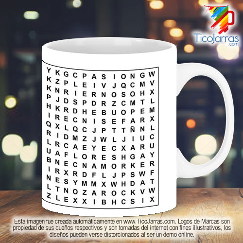 Diseños Personalizadas Sopa de letras del Amor