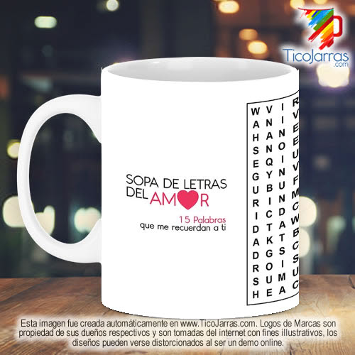 Sopa de letras del Amor