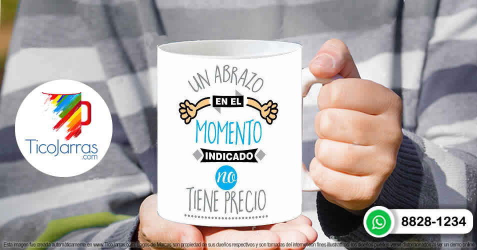 Tazas Personalizadas en Costa Rica Un abrazo en el momento indicado 