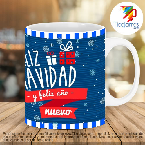 Tazas Personalizadas en Costa Rica Feliz navidad y año nuevo