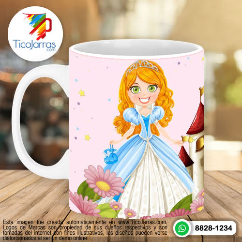 Jarras Personalizadas Princesa