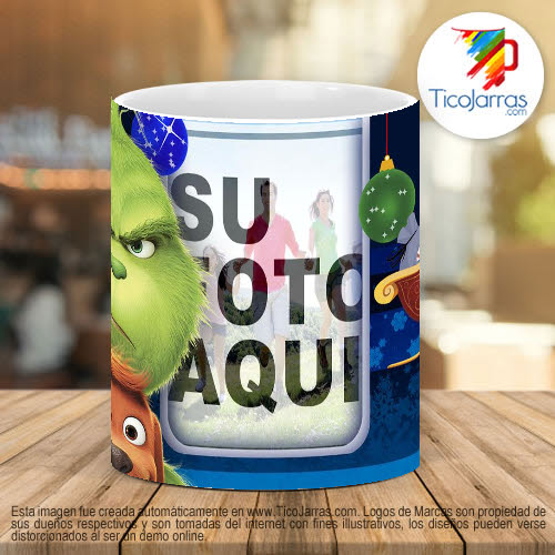 Tazas Personalizadas El Grinch y su mascota