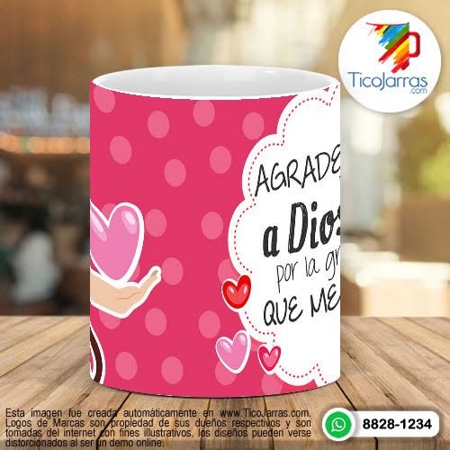 Tazas Personalizadas Agradezco a Dios la gran Madre que me Regalo