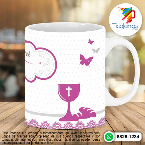 Tazas Personalizadas en Costa Rica Primera Comunión