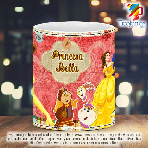 Tazas Personalizadas Princesa Bella