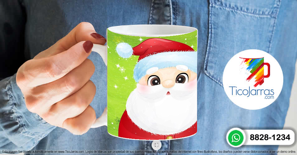 Tazas Personalizadas en Costa Rica Feliz Navidad - Santa Claus