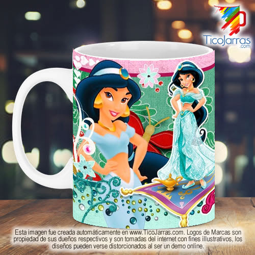 Jarras Personalizadas Princesa Jazmín