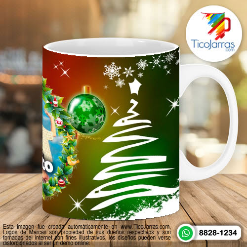 Diseños Personalizadas Taza Navideña y prospero Año Nuevo