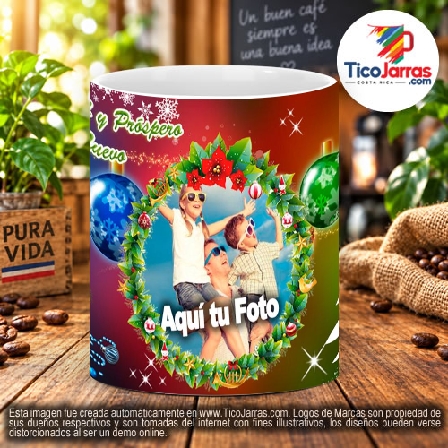 Taza Navideña y prospero Año Nuevo - imagen 2