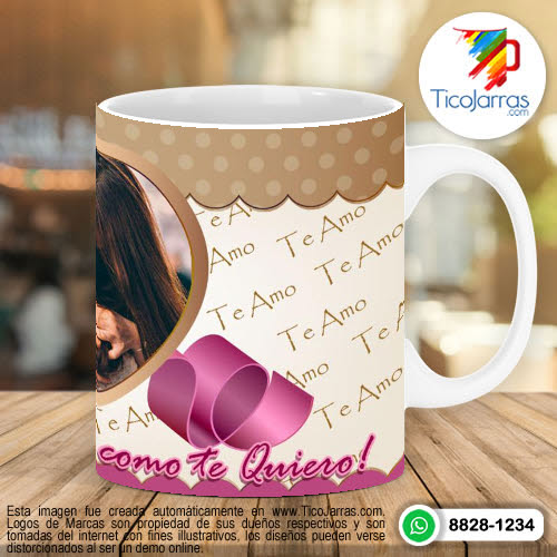 Tazas Personalizadas en Costa Rica Me encanta quererte como te quiero