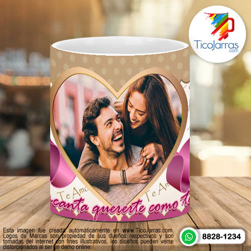 Tazas Personalizadas Me encanta quererte como te quiero