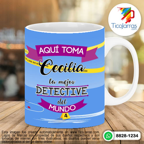 Tazas Personalizadas en Costa Rica Aquí Toma la Mejor Detective