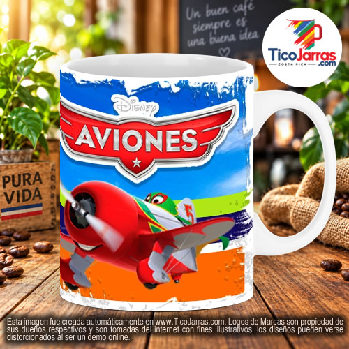 Taza Diseños Infantiles - Aviones