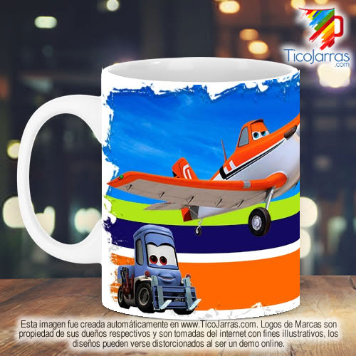 Jarras Personalizadas Taza Diseños Infantiles - Aviones