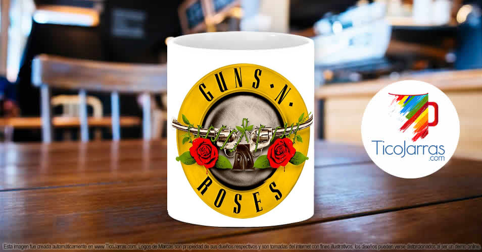 Tazas Personalizadas en Costa Rica Guns and Roses
