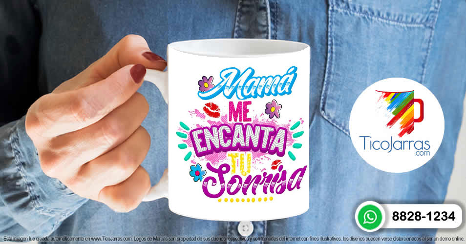 Artículos Personalizados Mamá me encanta tu sonrisa