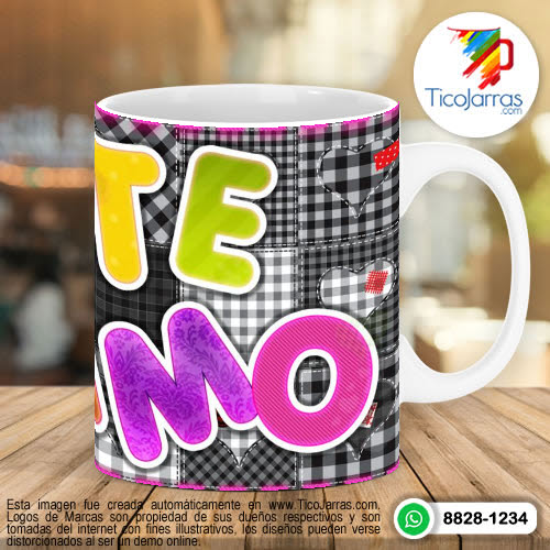 Tazas Personalizadas en Costa Rica Te amo, con foto personalizada