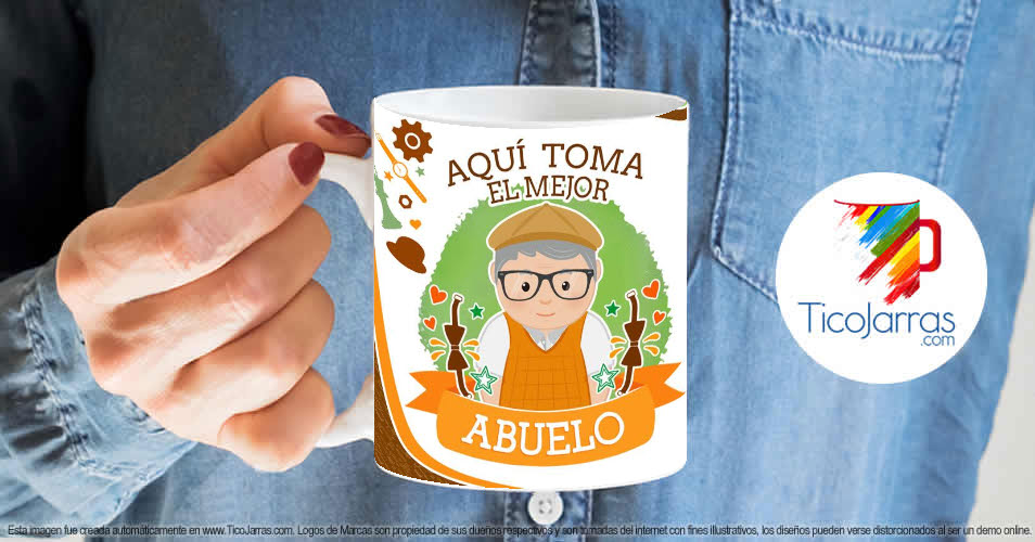 Tazas Personalizadas en Costa Rica Aquí toma el Mejor Abuelo