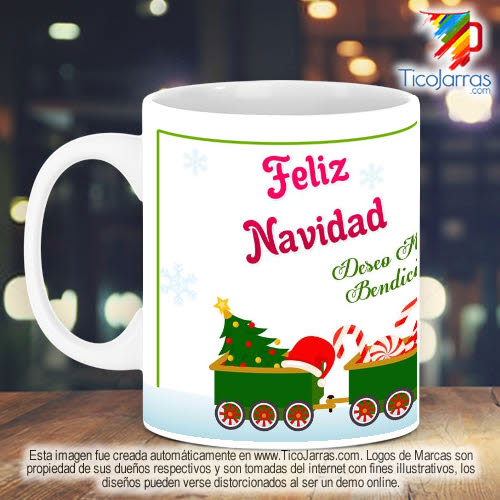 Jarras Personalizadas Taza Navideña